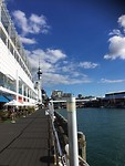 Zicht vanaf Princess Wharf