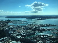 Uitzicht op Auckland