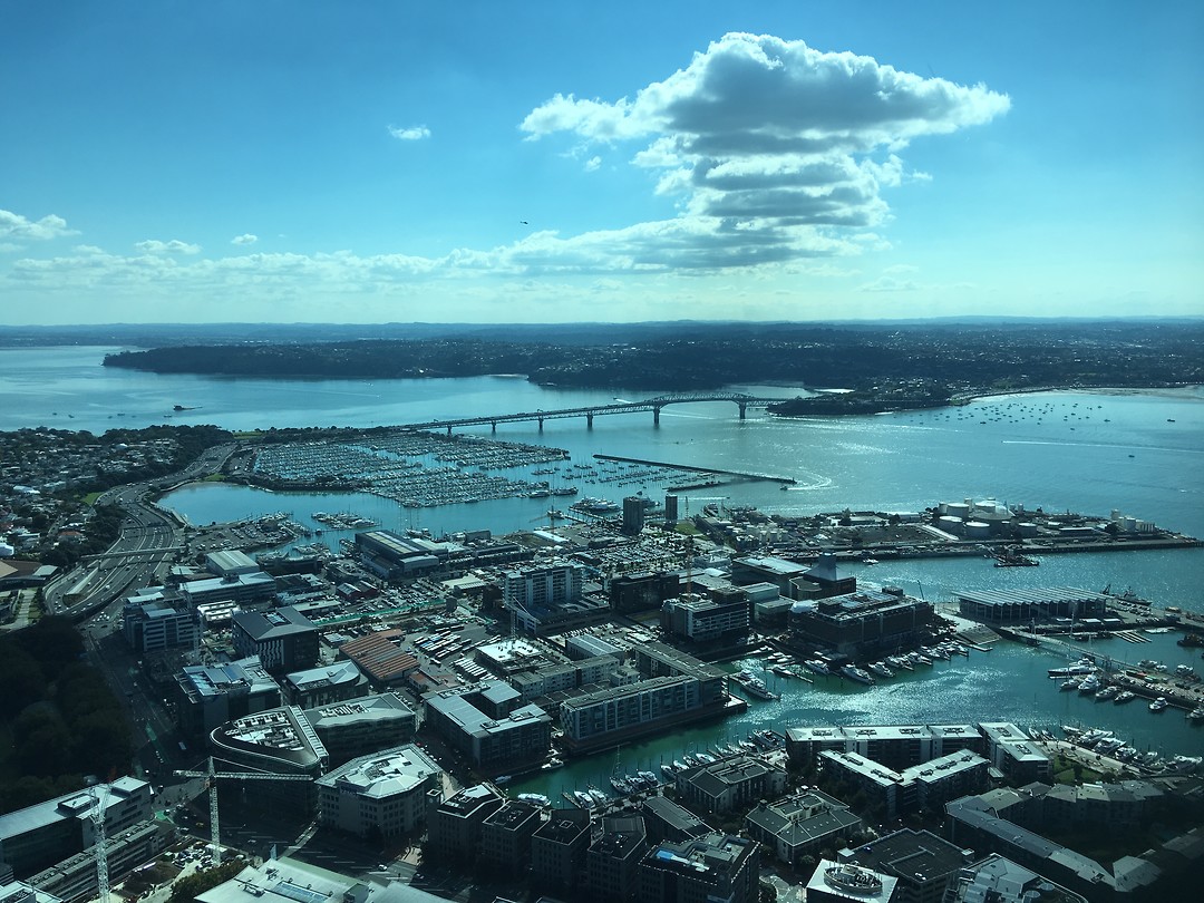 Uitzicht op Auckland
