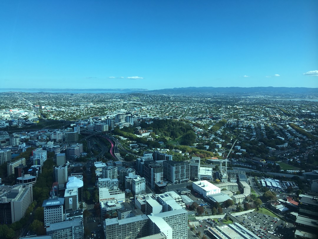 Uitzicht op Auckland