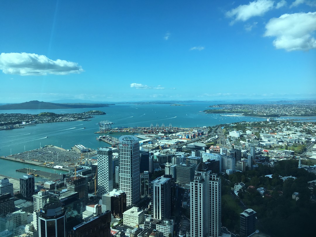 Uitzicht op Auckland