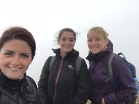 Op de top, in de wolken