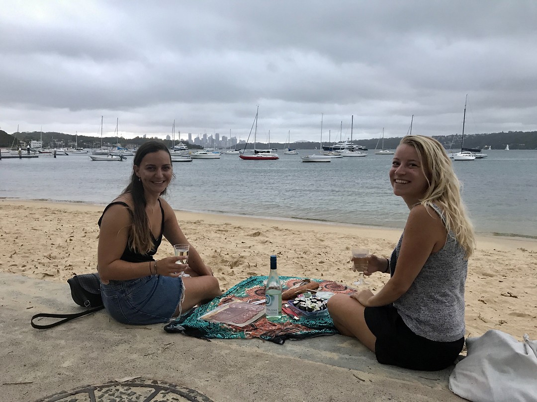 Met Iris bij Watson Bay