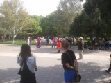 Mongoolse dansen in het Park van de Hemel