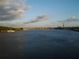 ons uitzicht naar links, daarheen varen we morgen weer uit