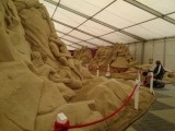 mooi slechtweerprogramma: zandsculpturen