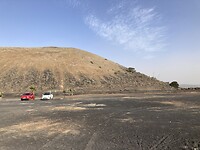 Montaña Tiguatón met Fiatjes (die rechtse is van ons)