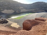 Lago Verde met tegenlicht