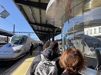 De trein naar Madrid staat klaar