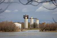 de oude rijstsilo's, nu een observatorium
