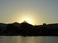 Zonsondergang laguna