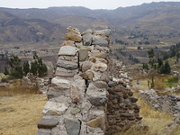 Inca ruïne, dikke muren