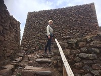 Op de Inca ruine pisac