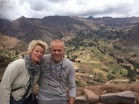 Hoogste punt Inca ruine pisac