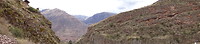 Uitzicht Inca ruine pisac