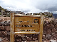 Hoogste punt Inca ruine pisac