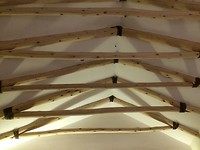 Constructie plafond. Zie je veel op deze manier
