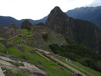Uitzicht op machu picchu