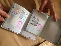 Stempel machu picchu in onze paspoorten