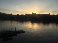 Sunset in Praag