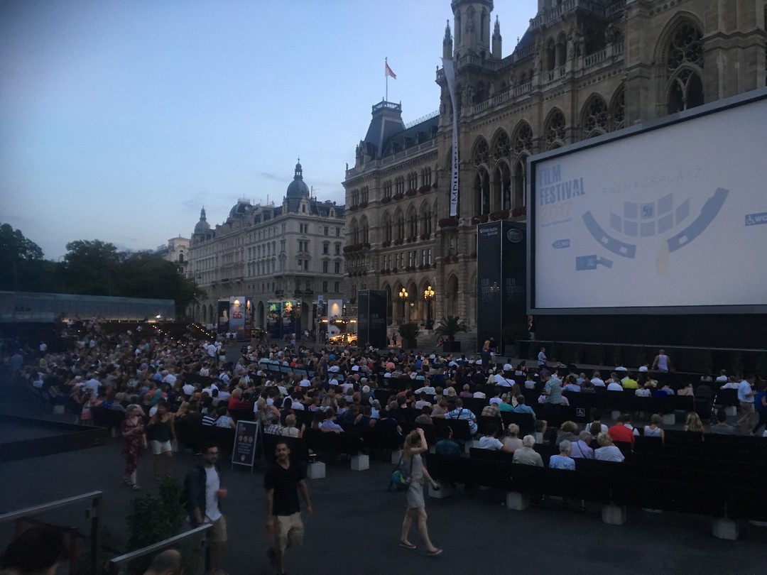 Amphitheater bioscoop op het FilmFestival
