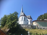 Kerkje van het dorpje Bled