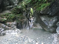 Waterval - uiteinde van de kloof