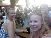 Lekker op het terras