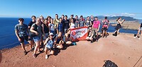 Met de groep op de top