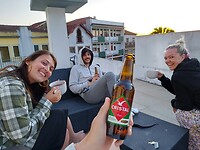 Drankjes op ons dakterras