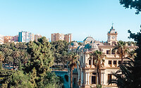 Uitzicht over Malaguette, Malaga wijk aan zee