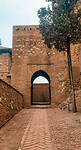 Een van de poorten van de Alcazaba