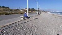 Het strand van de Middellandse Zee.
