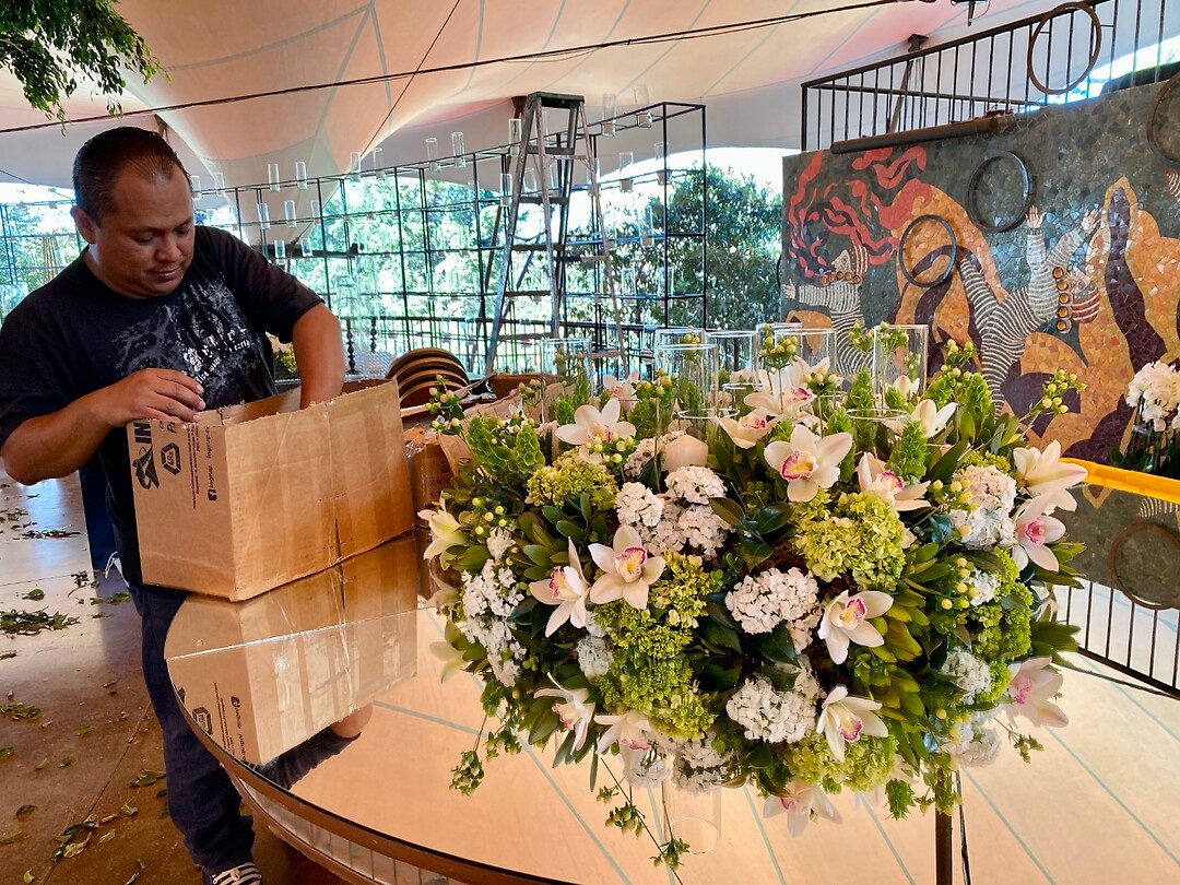 Bloemstukken voor de bruiloft