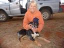 Ing met Molly... hond van de farm