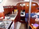 Binnen in de boot