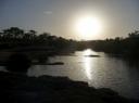 Zonsondergang op Home Valley - set van Australia