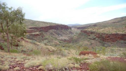 Karijini NP - uitzicht vanaf slaapplaats