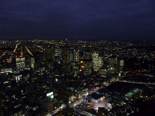 By night... vanaf Eureka Tower