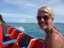 Op de longtaleboat richting Haad Yuan