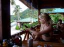 De huisvogel van Blue Lagoon