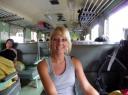 In de trein naar Ayutthaya