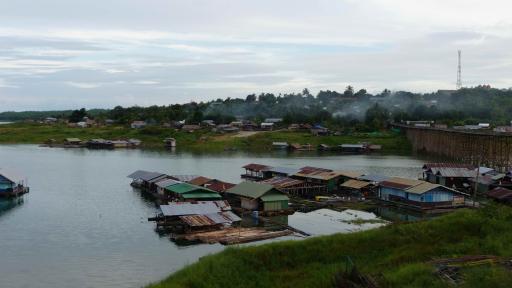 Mon settlement (kleine bevolkingsstam in Sanghla)