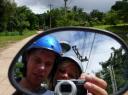 Op de moterbike...