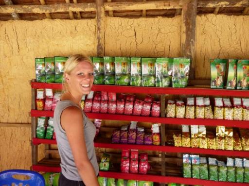 Thee proeven in Chinese village