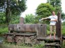 De enige locomotief in Laos...