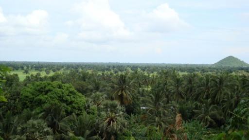 Uitzicht vanaf Phnom Sampeau