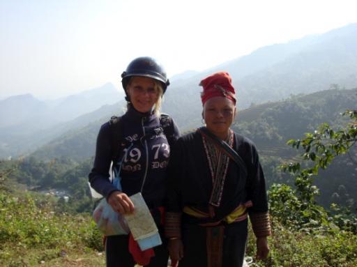 Op de foto met een local (Montagnards)