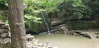 Waterval op de route