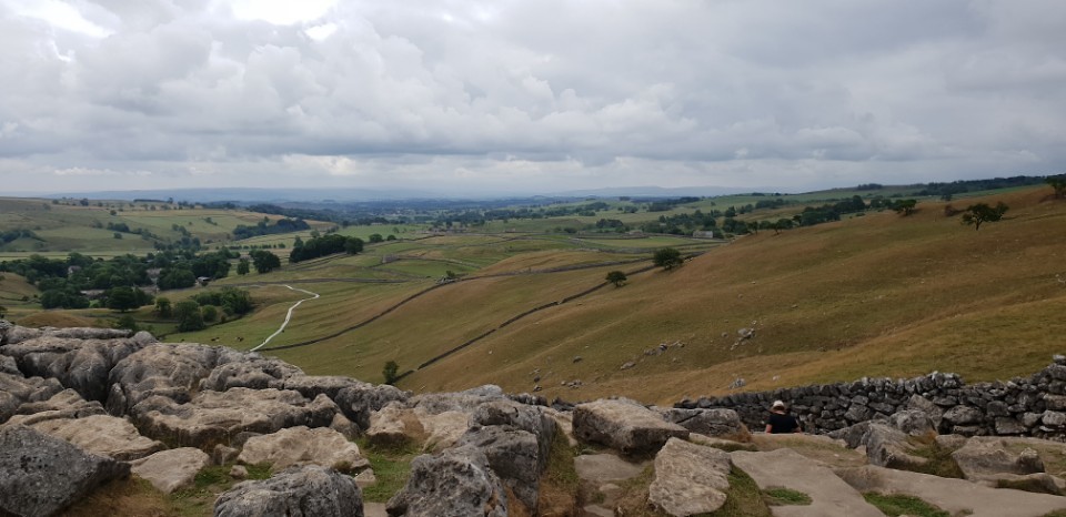 On top of Malham cove